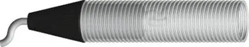 Flexible Einzugshilfe in schwarzer und silberner Ausführung, geeignet für die Abgasleitung. Produkt von Wolf.